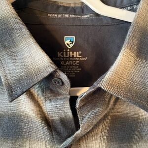 NWT Kuhl Plaid Button-Up Shirt